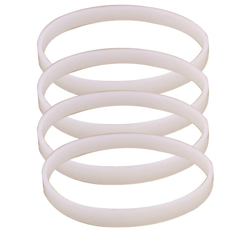 Anbige 4PCS White Rubber Sealing O-Ring Gasket Replacement Parts for Ninja Juicer Blender Replacement Seals (4 3.93inch gaskets) - Image 1